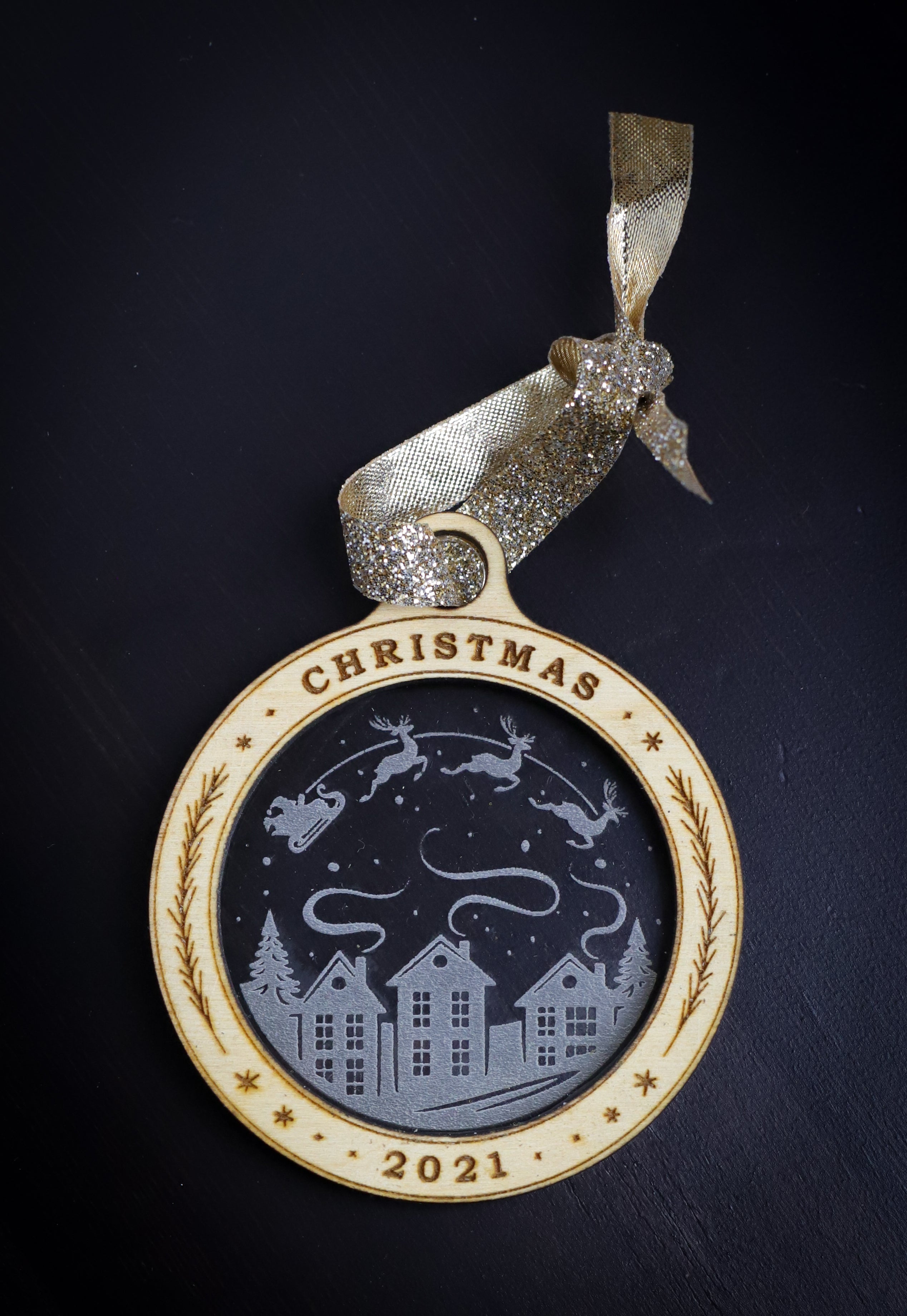 2021 Globe Christmas Ornament